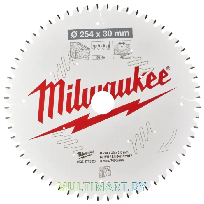Пильный диск Milwaukee 4932471320